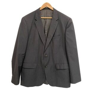 BOSS Hugo Boss Super 120 Blazer Mens Size 42R 100% Virgin Wool Birds Eye Jacket